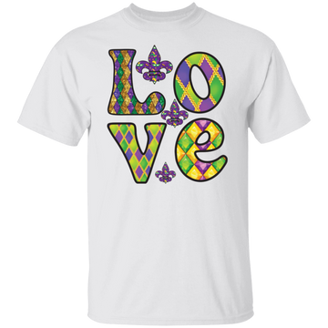 Mardi Gras Love Unisex Tee