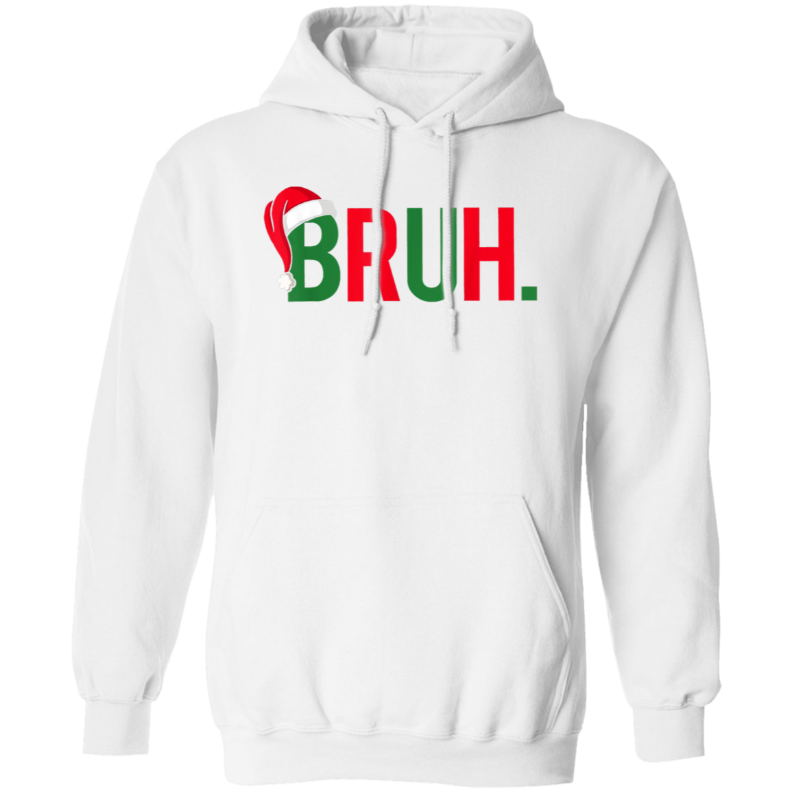 Bruh Christmas Unisex Pullover Hoodie