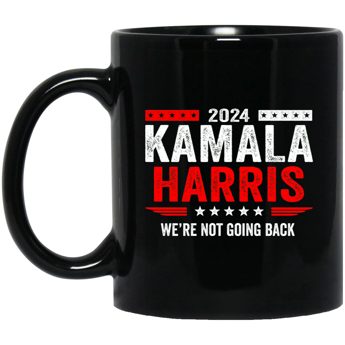 Harris Not Going Back 11oz Black Mug