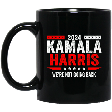 Harris Not Going Back 11oz Black Mug