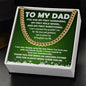 Dad - Superhero - Cuban Link Chain