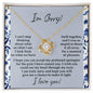 Sorry-Through My Eyes-Love Knot Necklace