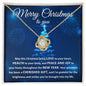Merry Christmas-Your Heart-Love Knot Necklace