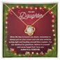 Daughter-Rule Your World-Love Knot Necklace