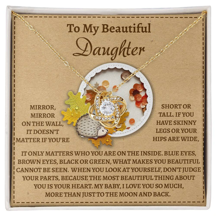 Daughter-On The Wall-Love Knot Necklace