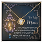 Mom-Love Is Mystery-Love Knot Necklace