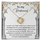 Bridesmaid-Standing With Me-Love Knot Necklace