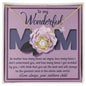 Mom-The Greatest Mom-Love Knot Necklace