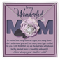 Mom-The Greatest Mom-Love Knot Necklace
