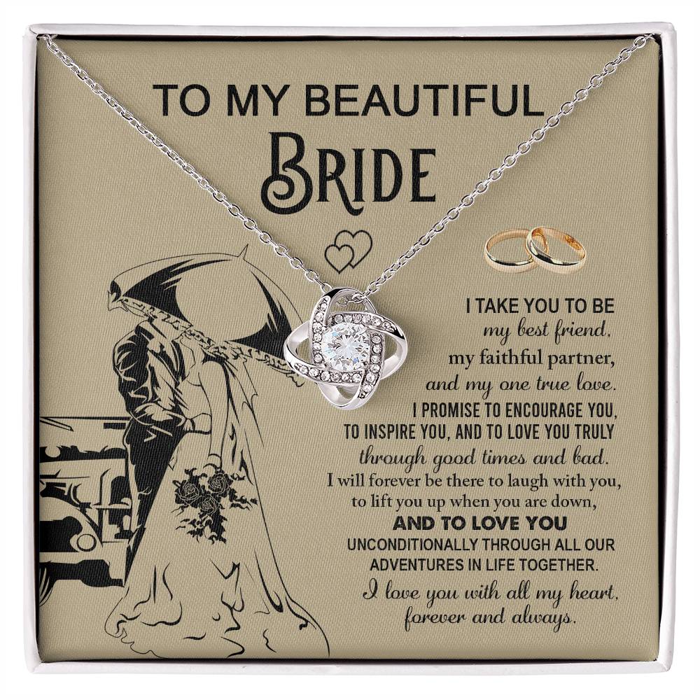 Bride-Faithful Partner-Love Knot Necklace