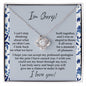 Sorry-Through My Eyes-Love Knot Necklace