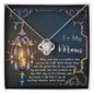 Mom-Love Is Mystery-Love Knot Necklace