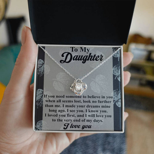 Daughter-My Days-Love Knot Necklace