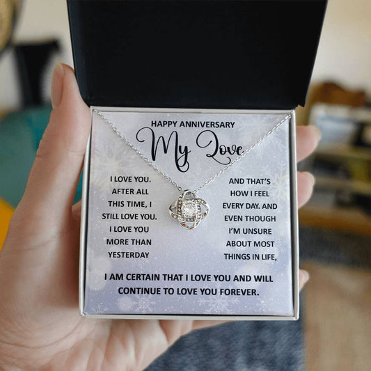 My Love-Still Love You-Love Knot Necklace
