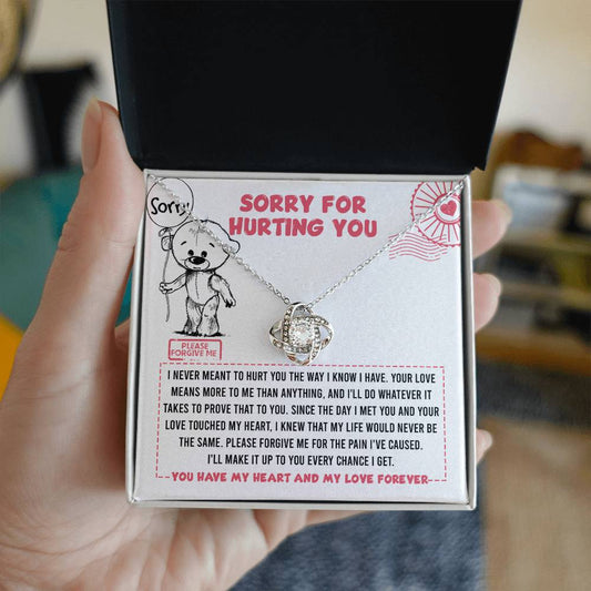 Sorry-Every Chance-Love Knot Necklace