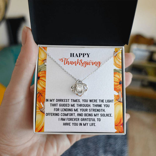 Thanksgiving-Guided Me Through-Love Knot Necklace