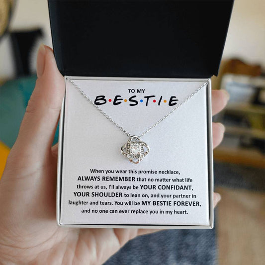 Bestie-Promise Necklace- Love Knot Necklace