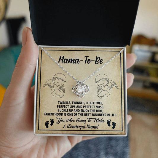 Mama To Be-Enjoy The Ride-Love Knot Necklace
