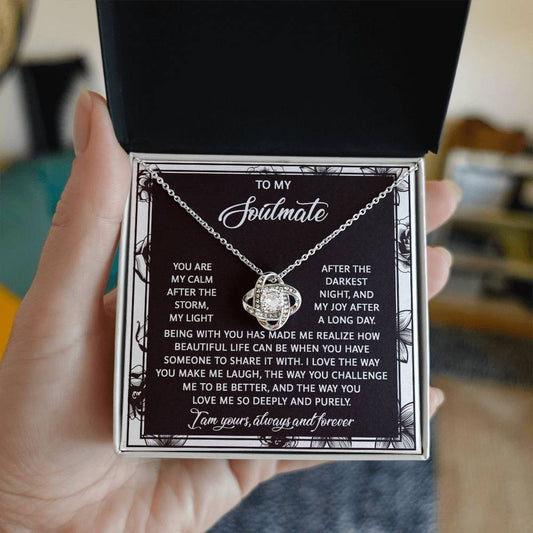 Soulmate-Deeply And Purely-Love Knot Necklace