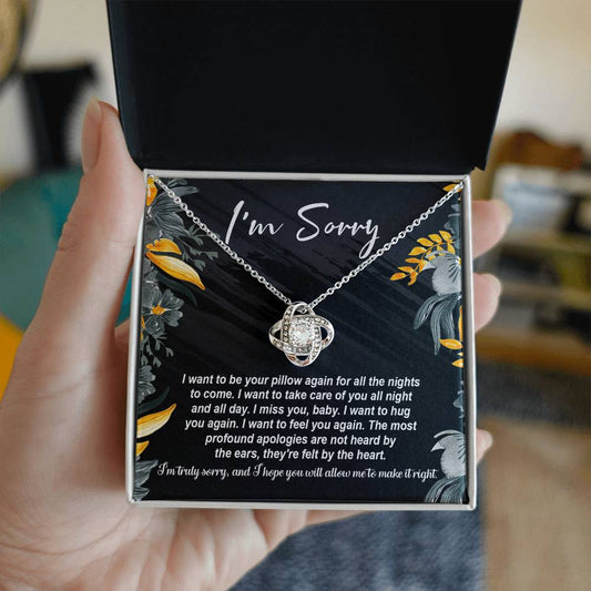 Sorry-Be Your Pillow-Love Knot Necklace