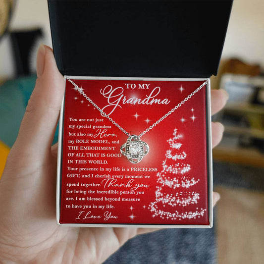 Grandma - Priceless Gift - Love Knot Necklace