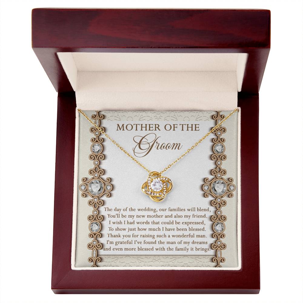 Mom Of Groom-New Mother-Love Knot Necklace
