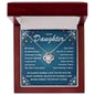 Daughter-Keep Moving Forward- Love Knot Necklace