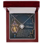 Mom-Love Is Mystery-Love Knot Necklace