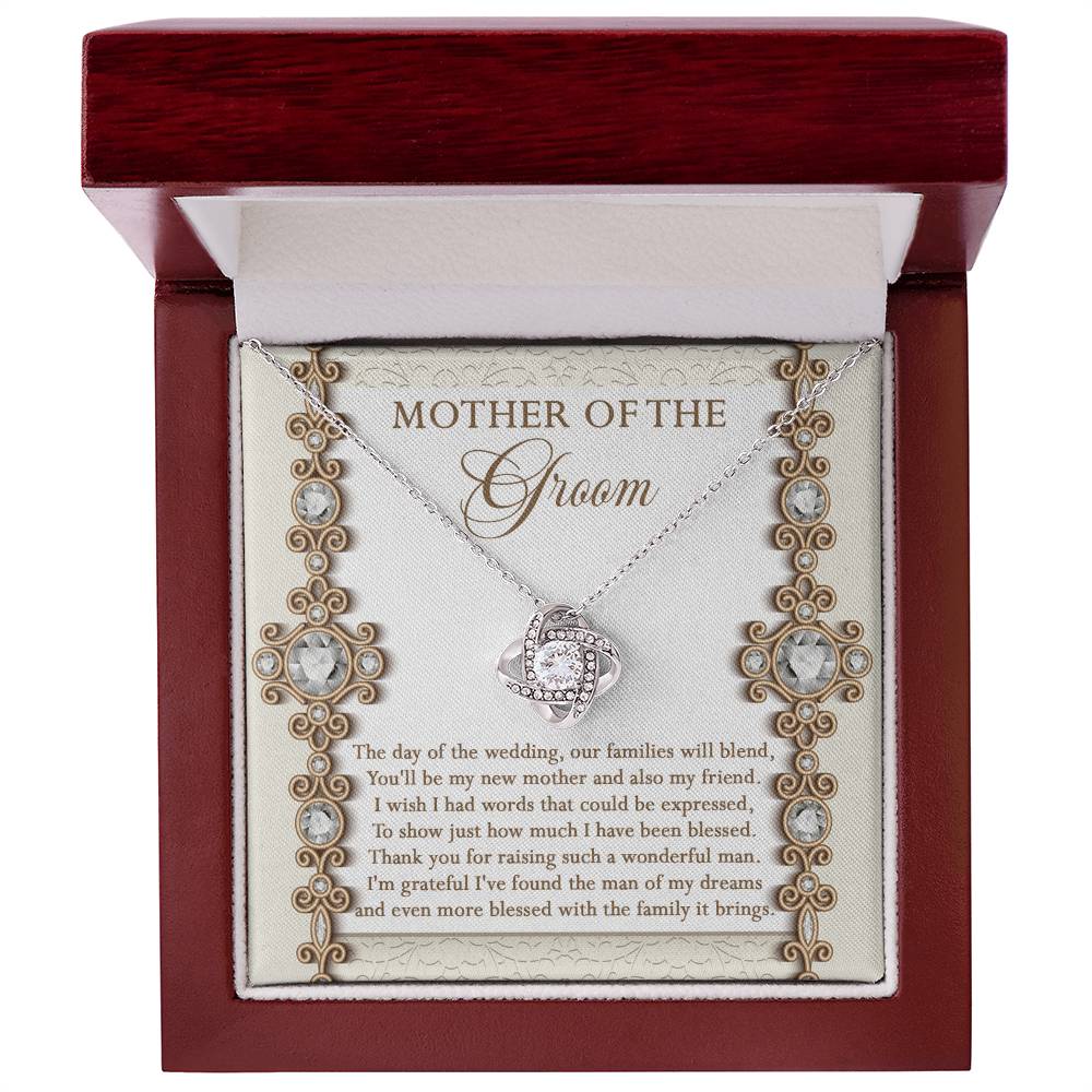 Mom Of Groom-New Mother-Love Knot Necklace