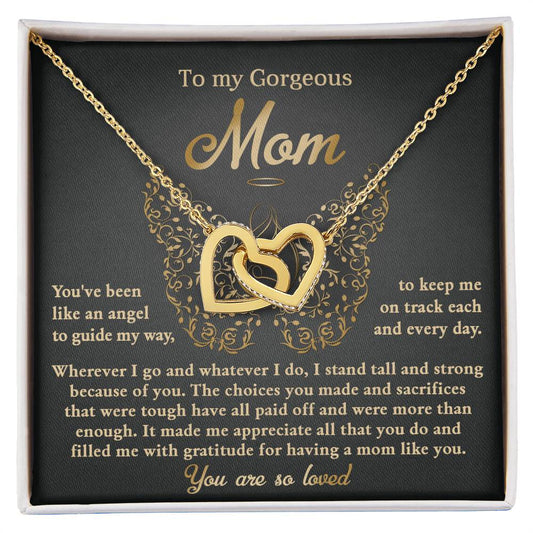 Mom-Like An Angel-Interlinking Hearts