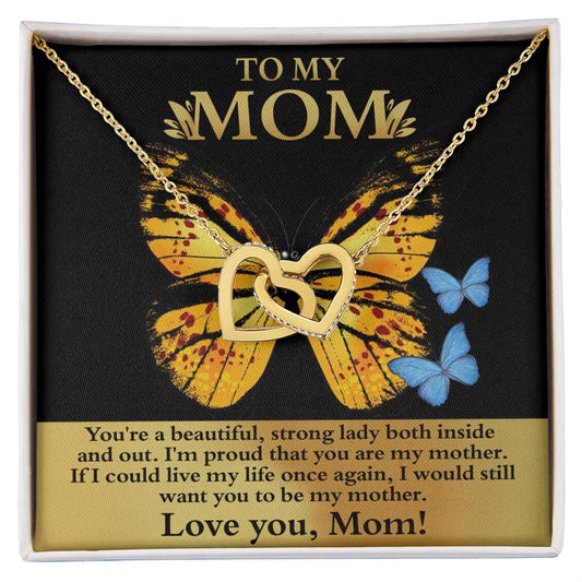 Mom-Strong Lady-Interlocking Hearts