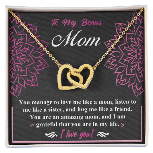 Bonus Mom-An Amazing Mom-Interlocking Heart