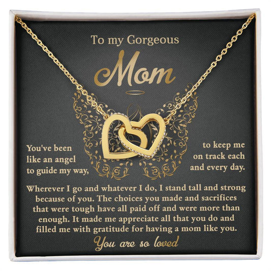 Mom-Like An Angel-Interlocking Hearts