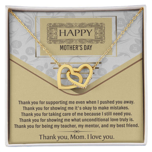 Mother's Day-Thank You-Interlocking Hearts