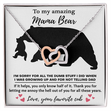 Mom-Not Telling Dad-Interlocking Hearts