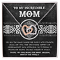 Mom-The Queen 2-Interlocking Hearts