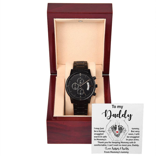Dad-In Your Arms-Metal Chronograph Watch