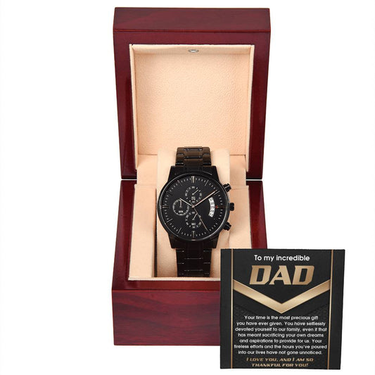 Dad-Most Precious Gift-Metal Chronograph Watch