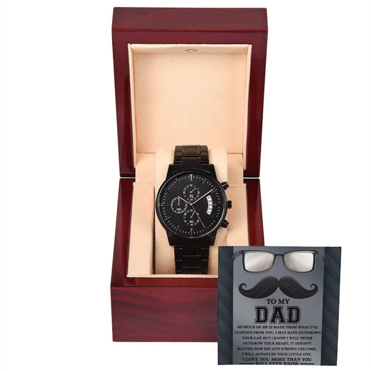Dad-Learned From You-Metal Chronograph Watch