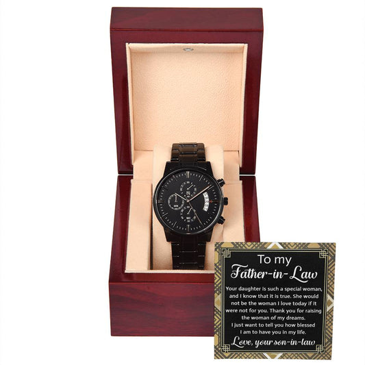 Father-In-Law-For You-Metal Chronograph Watch