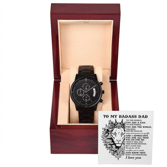 Dad-Important Person-Metal Chronograph Watch