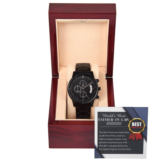 Father-in-Law-The World Award-Metal Chronograph Watch