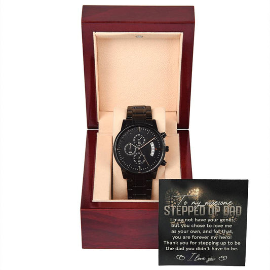 Stepdad-Be The Dad-Metal Chronograph Watch