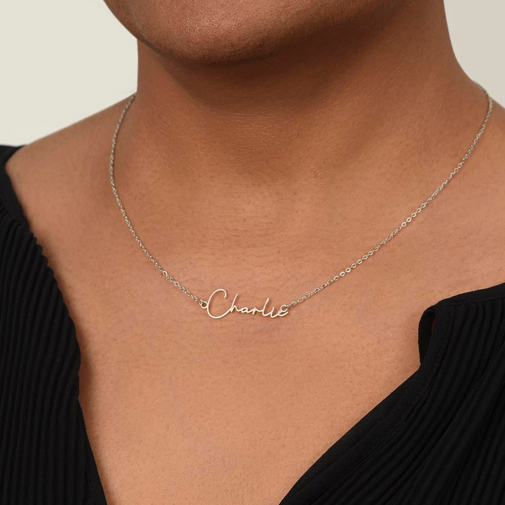 Personalized Signature Necklace