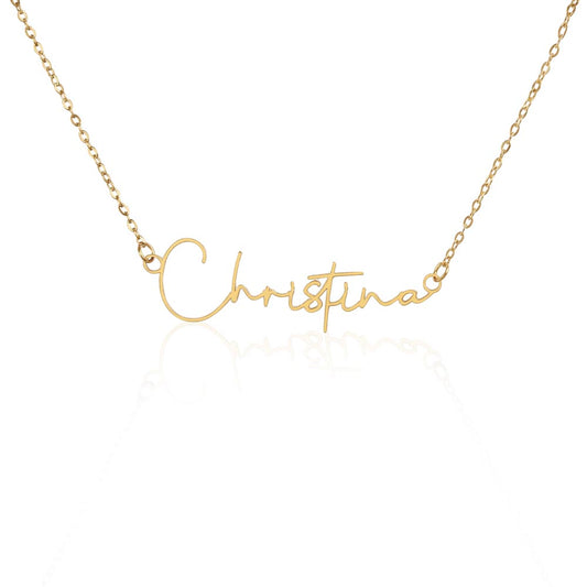 Personalized Signature Necklace