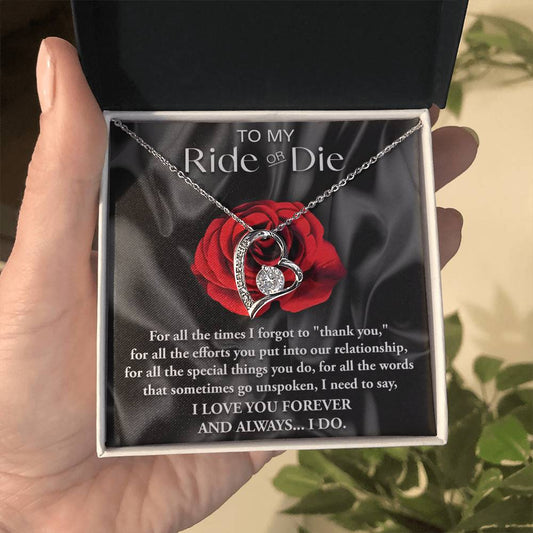 Ride Or Die-Forever Love Necklace