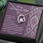 Mother-In-Law-Words Of Wisdom-Forever Heart Necklace