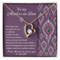 Mother-In-Law-Words Of Wisdom-Forever Heart Necklace