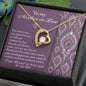 Mother-In-Law-Words Of Wisdom-Forever Heart Necklace