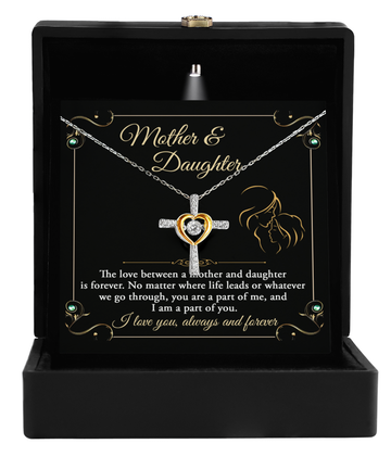 Mother Daughter-Part Of Me-Cross Dancing Necklace